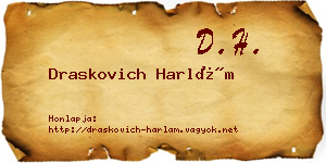 Draskovich Harlám névjegykártya